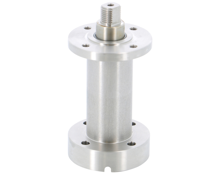 Stainless steel stem extension with ISO pad DN25